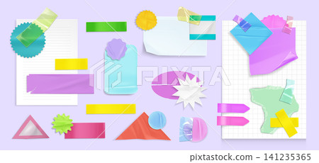 Scrapbook paper notes and stickers set Scrapbook paper notes and stickers set 141235365