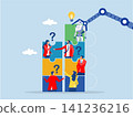 ai AI, Artificial Intelligence,robot new joiner to connect jigsaw puzzle,New joiner to fill in team and solve problem, teamwork to get solution, put right man in the right job to fit job 141236216
