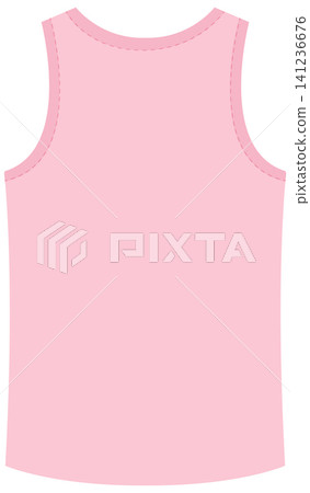 Pink Sleeveless Tank Top Vector Illustration for Apparel Mockup Pink Sleeveless Tank Top Vector Illustration for Apparel Mockup 141236676