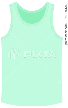 Mint Green Sleeveless Tank Top Vector Illustration Mockup Mint Green Sleeveless Tank Top Vector Illustration Mockup 141236680