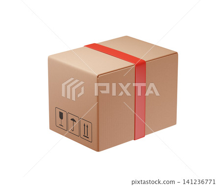 3d, box, cardboard 141236771