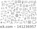 hand-drawn doodle on a white background 141236957