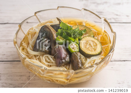 Summer vegetable somen noodles Summer vegetable somen noodles 141239019