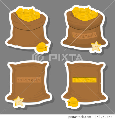 Sacks with natural food Sacks with natural food 141239468