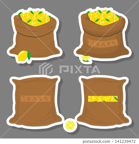 Sacks with natural food Sacks with natural food 141239472