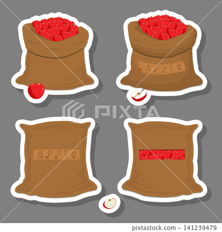 Sacks with natural food Sacks with natural food 141239479