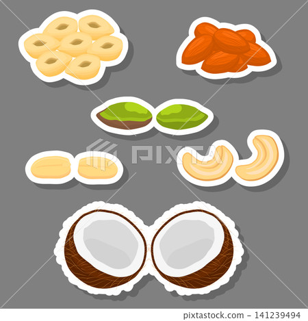 Sweet juicy tasty natural eco product nuts 141239494