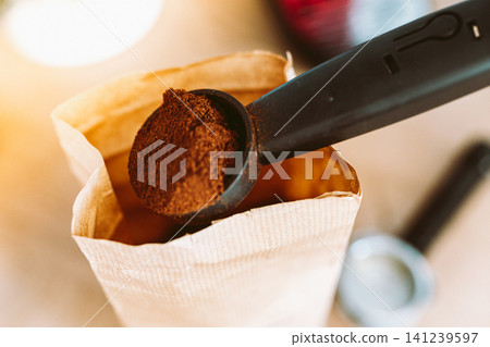 Espresso coffee machine 141239597