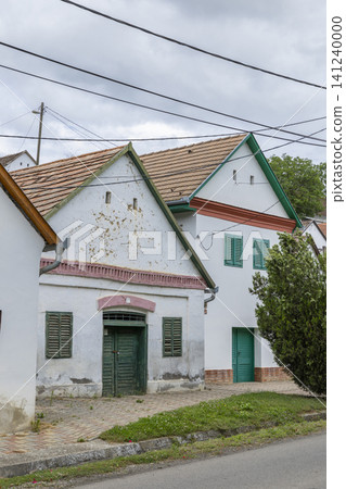 Traditional Hungarian wine cellars in Villanykovesd village Traditional Hungarian wine cellars in Villanykovesd village 141240000