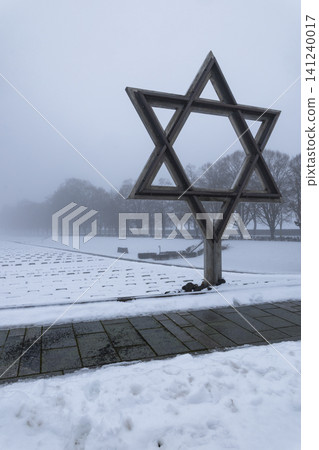 Wooden Star of David, cemetery in Terezin Ghetto Wooden Star of David, cemetery in Terezin Ghetto 141240017