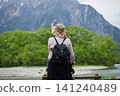 Scenes of the lush green forests and tourists in Kamikochi, a popular tourist spot in early summer. 141240489