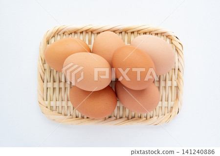 Red eggs placed on a sieve Red eggs placed on a sieve 141240886