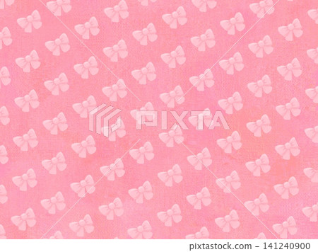 Pink background with cute pink ribbon pattern - last Pink background with cute pink ribbon pattern - last 141240900