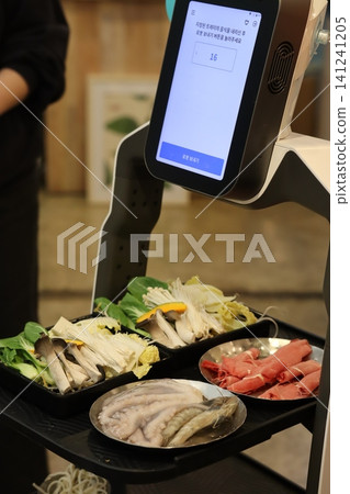 Food Delivery Robot with Fresh Ingredients Food Delivery Robot with Fresh Ingredients 141241205
