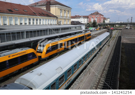Regensburg Station and trains in Germany Regensburg Station and trains in Germany 141241254