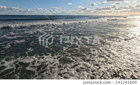 北海道積丹町三國川河口鮭魚捕撈場景 北海道積丹町三國川河口鮭魚捕撈場景 141241609