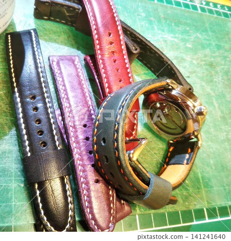 Examples of leather craft works Examples of leather craft works 141241640