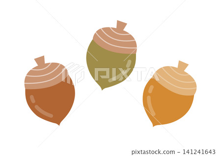 Cute and simple acorn vector illustration Cute and simple acorn vector illustration 141241643