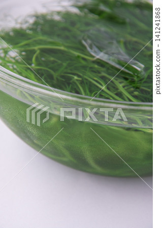 Boiled sea beans in cold water to bring out their color. Boiled sea beans in cold water to bring out their color. 141241868