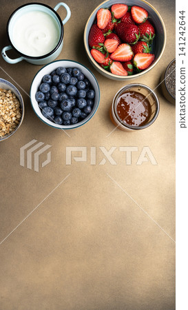 Healthy breakfast yogurt berries granola copy Healthy breakfast yogurt berries granola copy 141242644