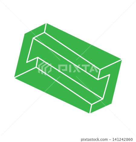 Impossible shapes. Sacred geometry logo. Optical illusion. Abstract eternal geometric objects. Optical art. Impossible geometry symbol on a white background. Line art. Escher style. Impossible shapes. Sacred geometry logo. Optical illusion. Abstract eternal geometric objects. Optical art. Impossible geometry symbol on a white background. Line art. Escher style. 141242860