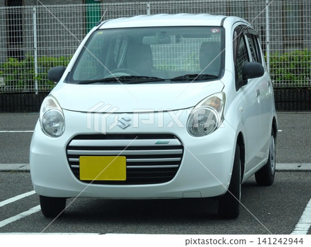 Car parked in parking lot Car parked in parking lot 141242944