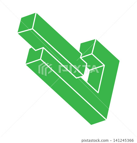 Optical illusion object. Sacred geometric figures. Optical art logo. Impossible shapes. Optical illusion object. Sacred geometric figures. Optical art logo. Impossible shapes. 141245366