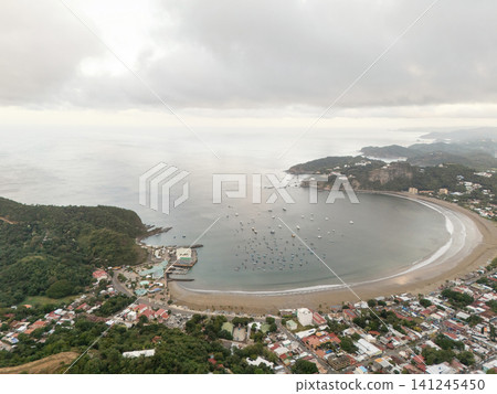 Ocean bay beach in san Juan Del Sur Ocean bay beach in san Juan Del Sur 141245450
