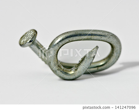 bent silvery nail bent silvery nail 141247096