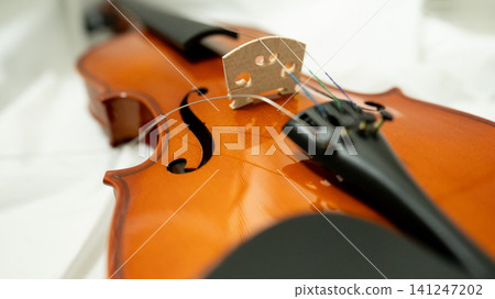 A violin with a broken string A violin with a broken string 141247202
