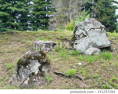 Large rocks and natural scenery surrounded by greenery Large rocks and natural scenery surrounded by greenery 141247264