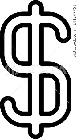 Dollar Sign Modern and Creative Icon 141247759