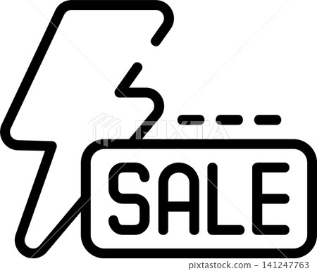 Flash Sale Symbol Modern and Creative Icon Flash Sale Symbol Modern and Creative Icon 141247763