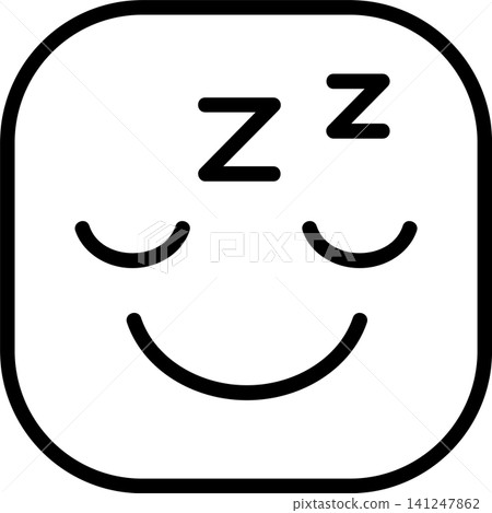Sleeping Face Modern and Creative Icon 141247862