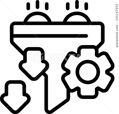 Conversion Rate Modern and Creative Icon 141247935