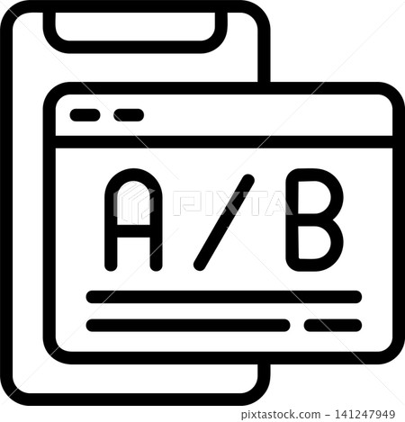 A B Testing Modern and Creative Icon A B Testing Modern and Creative Icon 141247949