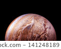 Planet Jupiter on a dark background. Elements of this image furnished by NASA 141248189