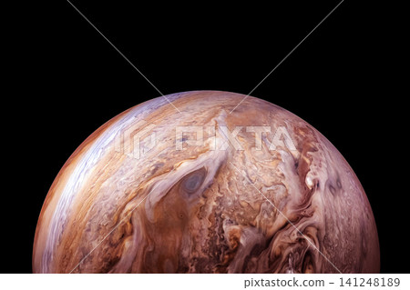 Planet Jupiter on a dark background. Elements of this image furnished by NASA Planet Jupiter on a dark background. Elements of this image furnished by NASA 141248189