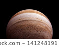 Planet Jupiter on a dark background. Elements of this image furnished by NASA 141248191
