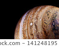 Planet Jupiter on a dark background. Elements of this image furnished by NASA 141248195