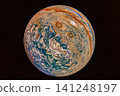 Planet Jupiter on a dark background. Elements of this image furnished by NASA 141248197