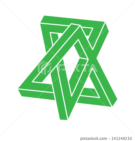 Illusion shapes. 3d geometry object. Optical illusion figures. Sacred geometry logo. Illusion shapes. 3d geometry object. Optical illusion figures. Sacred geometry logo. 141248210