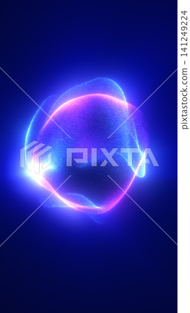 Neon blue and pink particle waves form a luminous abstract sphere, suggesting digital energy, quantum motion, and futuristic technology. Neon blue and pink particle waves form a luminous abstract sphere, suggesting digital energy, quantum motion, and futuristic technology. 141249224