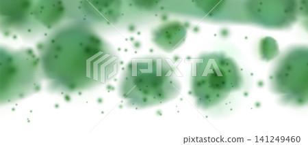 Mold spots banner background, realistic vector fungus green stains on white wall, fungi spore colony, mildew infection Mold spots banner background, realistic vector fungus green stains on white wall, fungi spore colony, mildew infection 141249460