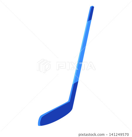Blue hockey stick vector illustration isolated sports element 141249570
