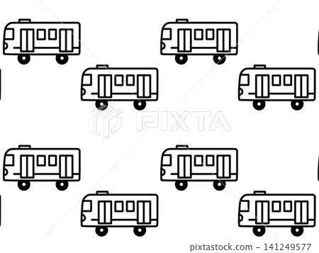 Background illustration of many trains lined up (black) Background illustration of many trains lined up (black) 141249577