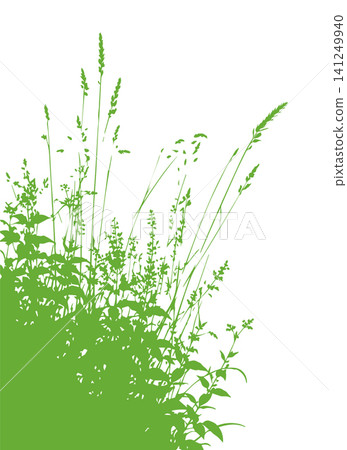 Grass green silhouette vector isolated on white background nature design illustration of grass plant pattern greenery artwork Hand drawn. Not AI, vector illustration. Grass green silhouette vector isolated on white background nature design illustration of grass plant pattern greenery artwork Hand drawn. Not AI, vector illustration. 141249940