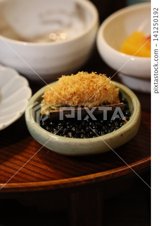 Gourmet Food Arrangement with Peppercorns and Cinnamon 141250192