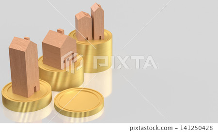 Rising Property Values and Real Estate Investment Growth Concept 3d render. Rising Property Values and Real Estate Investment Growth Concept 3d render. 141250428