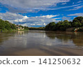 View of the Magdalena River as it passes through Girardot Cundinamarca and Flandes Tolima, taken from the Port of Los Guamos in Girardot. 141250632